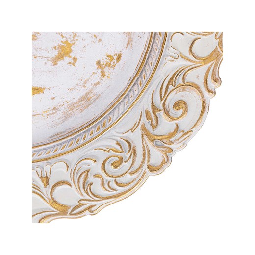 Villa d´Este Podtalerze (6 szt.) &quot;Baroque&quot; w kolorze złoto-białym - Ø Villa D´este onesize Limango Polska wyprzedaż