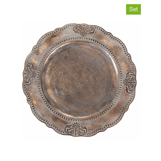 Villa d´Este Podtalerze (6 szt.) &quot;Versailles&quot; w kolorze złotym - Ø 33 Villa D´este onesize wyprzedaż Limango Polska