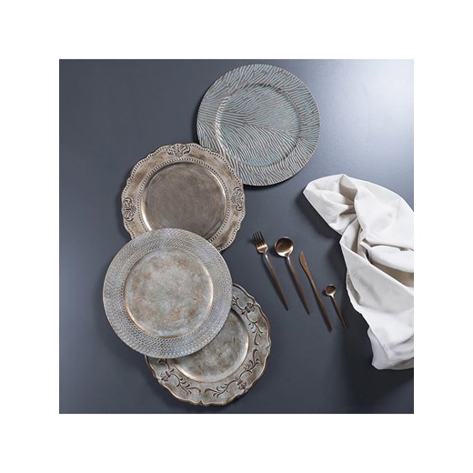 Villa d´Este Podtalerze (6 szt.) &quot;Versailles&quot; w kolorze złotym - Ø 33 Villa D´este onesize okazja Limango Polska