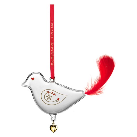 Rosendahl Zawieszka dekoracyjna &quot;Arets Julefugl&quot; w kolorze czerwonym - wys. 7 cm ze sklepu Limango Polska w kategorii Dekoracje bożonarodzeniowe - zdjęcie 187494235