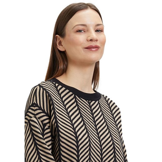 BETTY &amp; CO Sweter w kolorze czarno-szarobrązowym Betty & Co 46 okazja Limango Polska