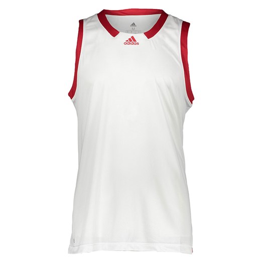 adidas Top sportowy w kolorze biało-czerwonym ze sklepu Limango Polska w kategorii T-shirty męskie - zdjęcie 187494857
