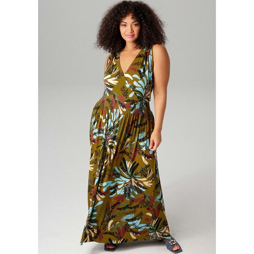 Aniston Sukienka w kolorze oliwkowym ze sklepu Limango Polska w kategorii Sukienki - zdjęcie 187494878