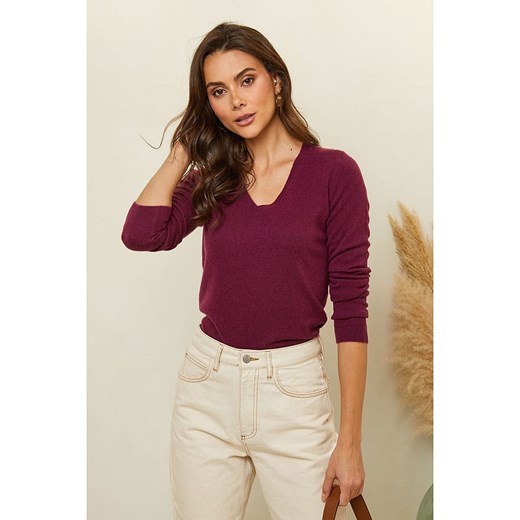 Soft Cashmere Sweter w kolorze fioletowym Soft Cashmere 40 okazyjna cena Limango Polska