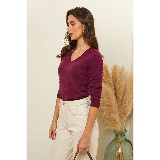Soft Cashmere Sweter w kolorze fioletowym Soft Cashmere 40 okazja Limango Polska