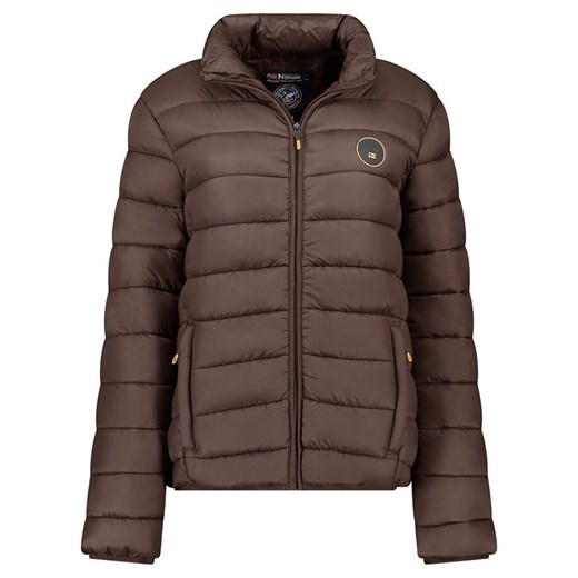 Geographical Norway Kurtka pikowana &quot;Atikamap&quot; w kolorze ciemnobrązowym ze sklepu Limango Polska w kategorii Kurtki damskie - zdjęcie 187495165