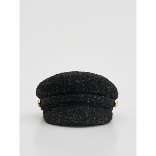 Reserved - Kaszkiet z wełną - czarny ze sklepu Reserved w kategorii Kaszkiety damskie - zdjęcie 187495659