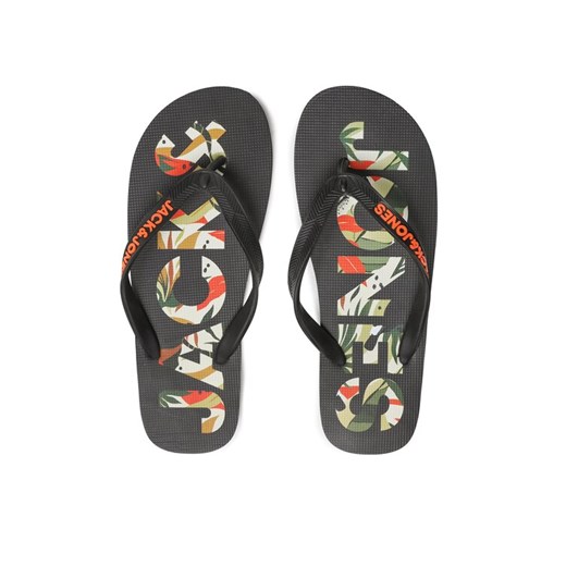 Japonki Jack & Jones 12230642 Czarny ze sklepu eobuwie.pl w kategorii Klapki męskie - zdjęcie 187496079