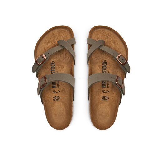 Japonki Birkenstock Mayari Szary ze sklepu eobuwie.pl w kategorii Klapki damskie - zdjęcie 187496357