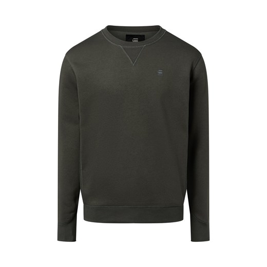 G-Star RAW Bluza męska Mężczyźni Bawełna khaki jednolity ze sklepu vangraaf w kategorii Bluzy męskie - zdjęcie 187496408