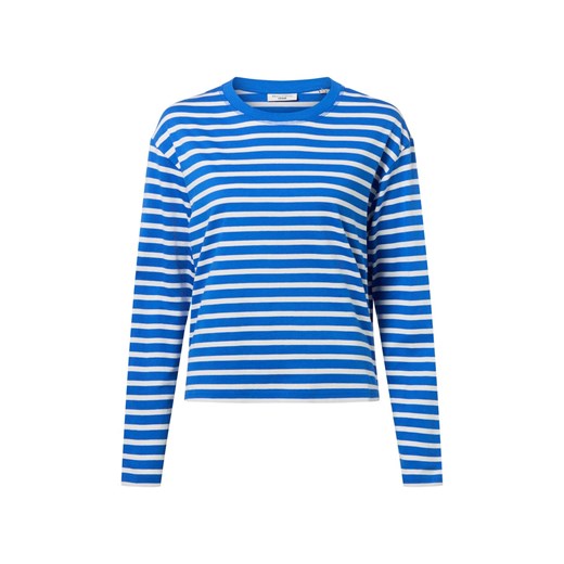 Marc O'Polo Denim Damska koszulka z długim rękawem Kobiety Bawełna niebieski w paski ze sklepu vangraaf w kategorii Bluzki damskie - zdjęcie 187496546