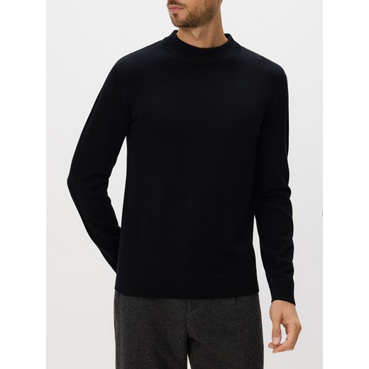 Reserved - Sweter z wełny merino - czarny ze sklepu Reserved w kategorii Swetry męskie - zdjęcie 187496589