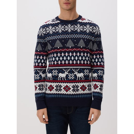 Reserved - Sweter ze świątecznym motywem - wielobarwny ze sklepu Reserved w kategorii Swetry męskie - zdjęcie 187496688