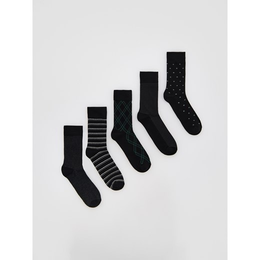 Reserved - 5 pack skarpet - czarny ze sklepu Reserved w kategorii Skarpetki męskie - zdjęcie 187496826