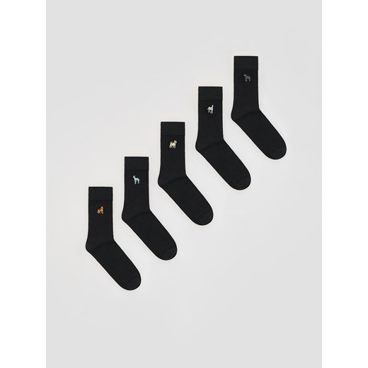 Reserved - 5 pack skarpet - czarny ze sklepu Reserved w kategorii Skarpetki męskie - zdjęcie 187496837