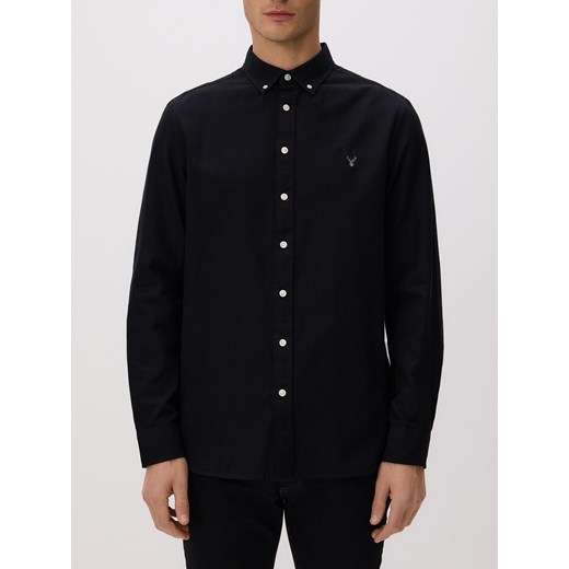 Reserved - Bawełniana koszula slim fit - czarny Reserved M Reserved