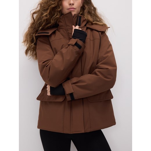 Reserved - Kurtka parka z kapturem - brązowy ze sklepu Reserved w kategorii Parki damskie - zdjęcie 187497248