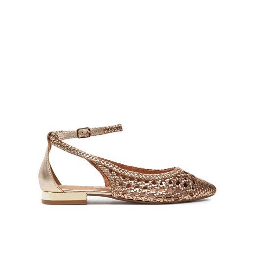Baleriny Gioseppo Dell 62109-P Złoty ze sklepu eobuwie.pl w kategorii Balerinki - zdjęcie 187497938