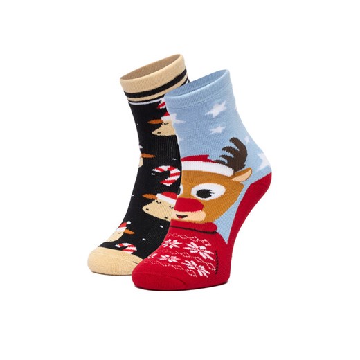 Jenny Fairy Skarpety długie 4WB-005-AW23 (2-pack) Kolorowy ze sklepu MODIVO w kategorii Skarpetki damskie - zdjęcie 187498236