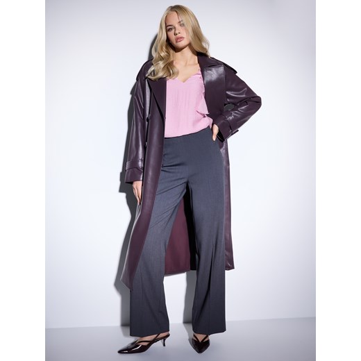 Mohito - Różowa bluzka z ozdobnym detalem 3D - fuksjowy Mohito 34 Mohito