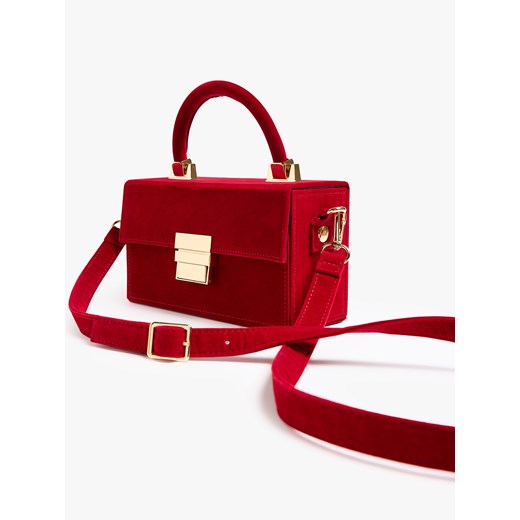 Mohito - Welurowa torebka na ramię - mahoń Mohito ONE SIZE Mohito