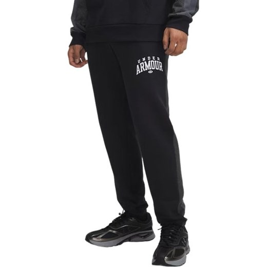 Spodnie dresowe męskie Rival Fleece Colorblock Under Armour ze sklepu SPORT-SHOP.pl w kategorii Spodnie męskie - zdjęcie 187499116