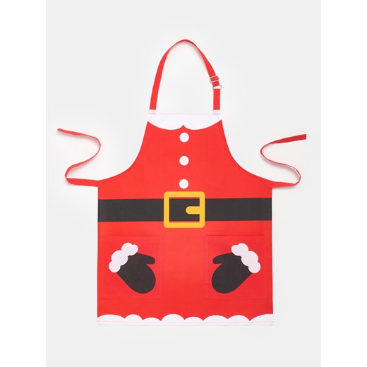 Sinsay - Fartuch kuchenny z motywem Świętego Mikołaja - czerwony Sinsay One Size Sinsay