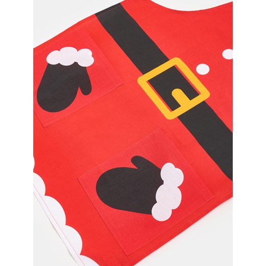 Sinsay - Fartuch kuchenny z motywem Świętego Mikołaja - czerwony Sinsay One Size Sinsay