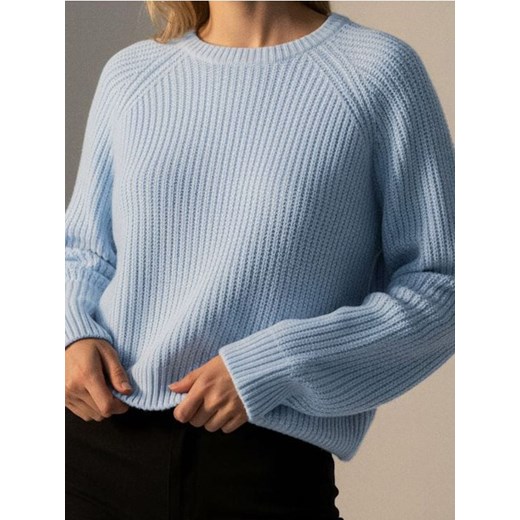 Sinsay - Sweter w paski - błękitny ze sklepu Sinsay w kategorii Swetry damskie - zdjęcie 187500419