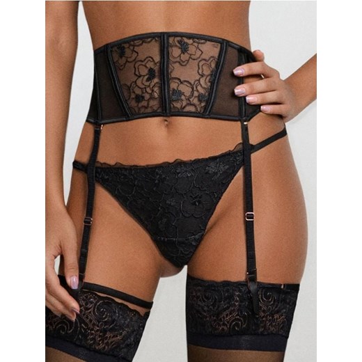 Sinsay - Pas do pończoch - czarny ze sklepu Sinsay w kategorii Akcesoria do bielizny - zdjęcie 187500435