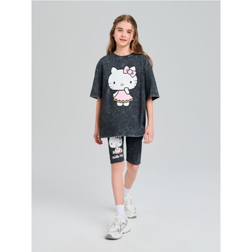 Sinsay - Krótkie legginsy Hello Kitty - czarny ze sklepu Sinsay w kategorii Spodnie dziewczęce - zdjęcie 187500436