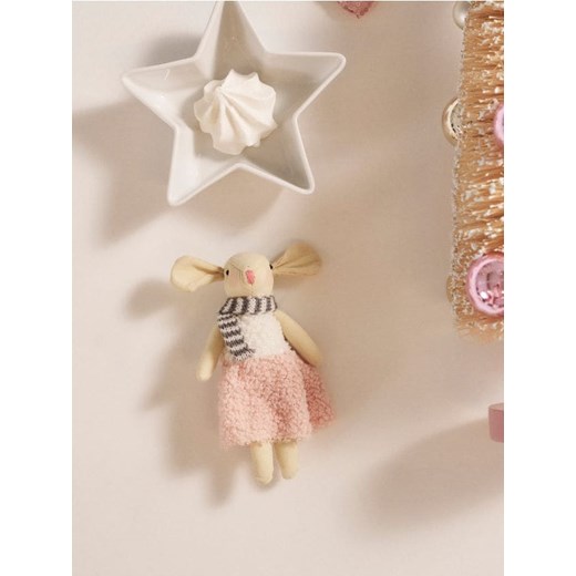 Sinsay - Dekoracja świąteczna w kształcie myszy - różowy ze sklepu Sinsay w kategorii Dekoracje bożonarodzeniowe - zdjęcie 187500439