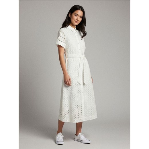 Sinsay - Sukienka - biały Sinsay XS Sinsay