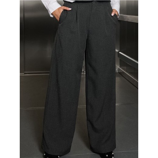 Sinsay - Spodnie wide leg - czarny ze sklepu Sinsay w kategorii Spodnie damskie - zdjęcie 187500489