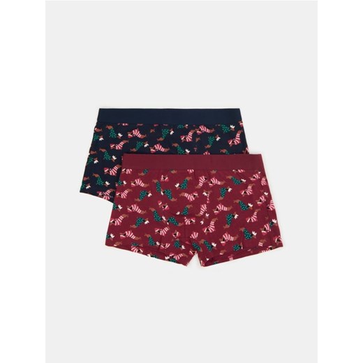 Sinsay - Bokserki classic z motywem świątecznym 2 pack - wielobarwny ze sklepu Sinsay w kategorii Majtki męskie - zdjęcie 187500495