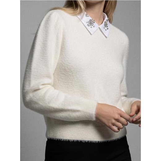 Sinsay - Sweter - kremowy ze sklepu Sinsay w kategorii Swetry damskie - zdjęcie 187500496