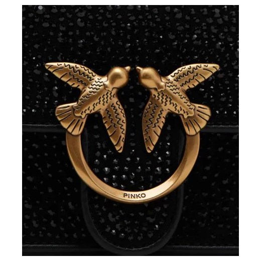 Pinko Listonoszka LOVE ONE MINI CL CAMOSCIO | z dodatkiem skóry Pinko OS okazja Gomez Fashion Store