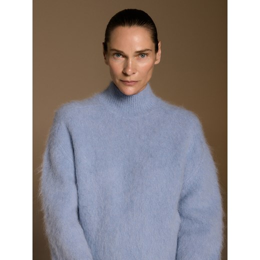 Reserved - Sweter z wełną z alpaki - jasnoniebieski ze sklepu Reserved w kategorii Swetry damskie - zdjęcie 187501405