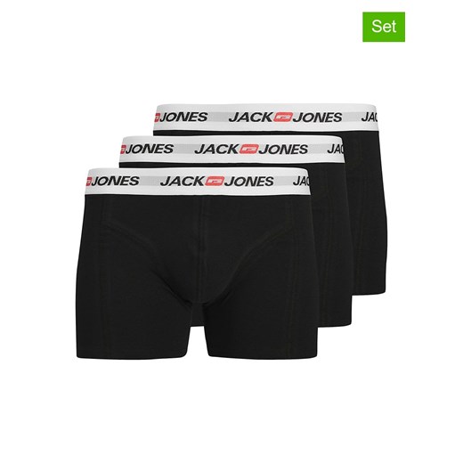 Jack &amp; Jones Bokserki (3 pary) w kolorze czarnym ze sklepu Limango Polska w kategorii Majtki męskie - zdjęcie 187501706