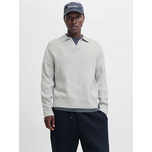 Jack &amp; Jones Sweter w kolorze jasnoszarym ze sklepu Limango Polska w kategorii Swetry męskie - zdjęcie 187501736