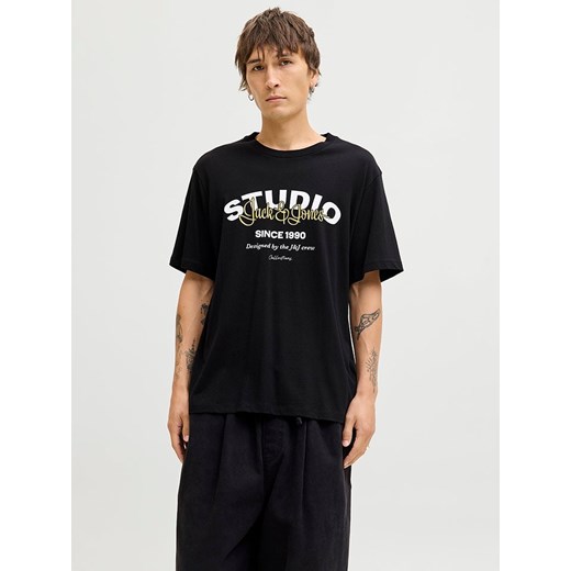 Jack &amp; Jones Koszulka &quot;Yuki&quot; w kolorze czarnym ze sklepu Limango Polska w kategorii T-shirty męskie - zdjęcie 187501847