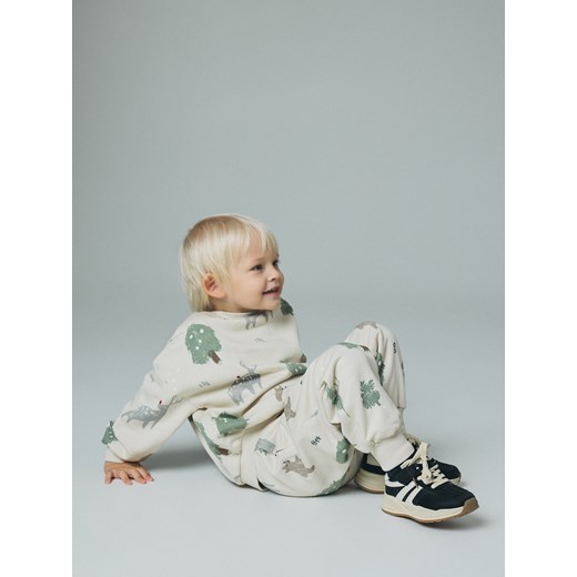 Reserved - Dzianinowy komplet - kremowy ze sklepu Reserved w kategorii Komplety chłopięce - zdjęcie 187502529