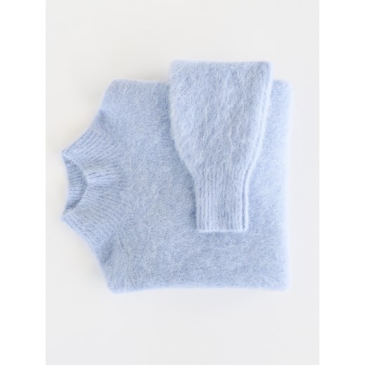 Reserved - Sweter z wełną z alpaki - jasnoniebieski ze sklepu Reserved w kategorii Swetry damskie - zdjęcie 187503496