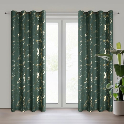 ZASŁONA GOTOWA LANI 140 X 250 CM CIEMNOZIELONY ze sklepu lenaodniemowlakadoszkolniaka.pl w kategorii Zasłony - zdjęcie 187503806