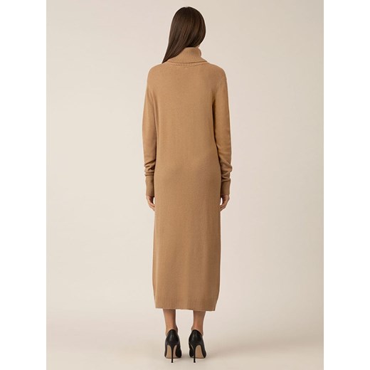 APART Sukienka dzianinowa w kolorze karmelowym 36 wyprzedaż Limango Polska