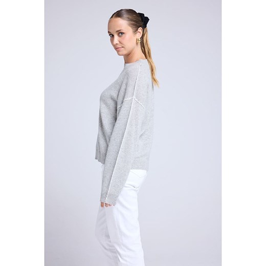 Maison Héritage Cashmere Kaszmirowy sweter w kolorze szarym Maison Héritage Cashmere L/XL promocja Limango Polska