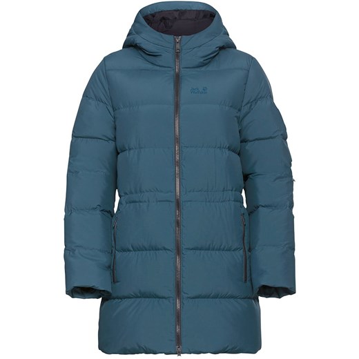 Jack Wolfskin Płaszcz puchowy &quot;Frozen Palace&quot; w kolorze niebieskim ze sklepu Limango Polska w kategorii Kurtki damskie - zdjęcie 187504708