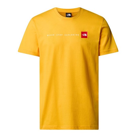 Koszulka męska The North Face Never Stop Exploring 0A87NS56P1 - żółta ze sklepu streetstyle24.pl w kategorii T-shirty męskie - zdjęcie 187504789
