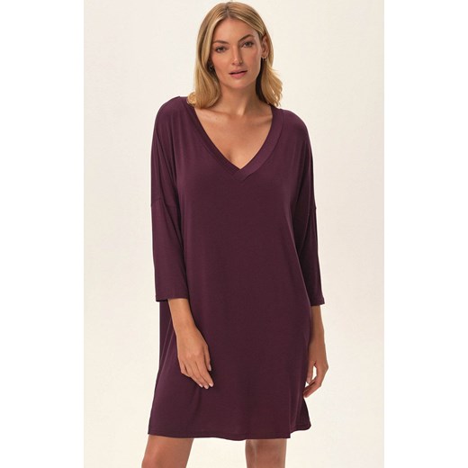 Esotiq koszulka nocna Jannet 42092-93X, Kolor fioletowy, Rozmiar L, Esotiq ze sklepu Intymna w kategorii Koszule nocne - zdjęcie 187504817
