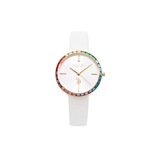 Zegarek U.S. Polo Assn. Rainbow USP8427WH Biały ze sklepu eobuwie.pl w kategorii Zegarki - zdjęcie 187505946